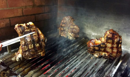 Bistecca on the grill