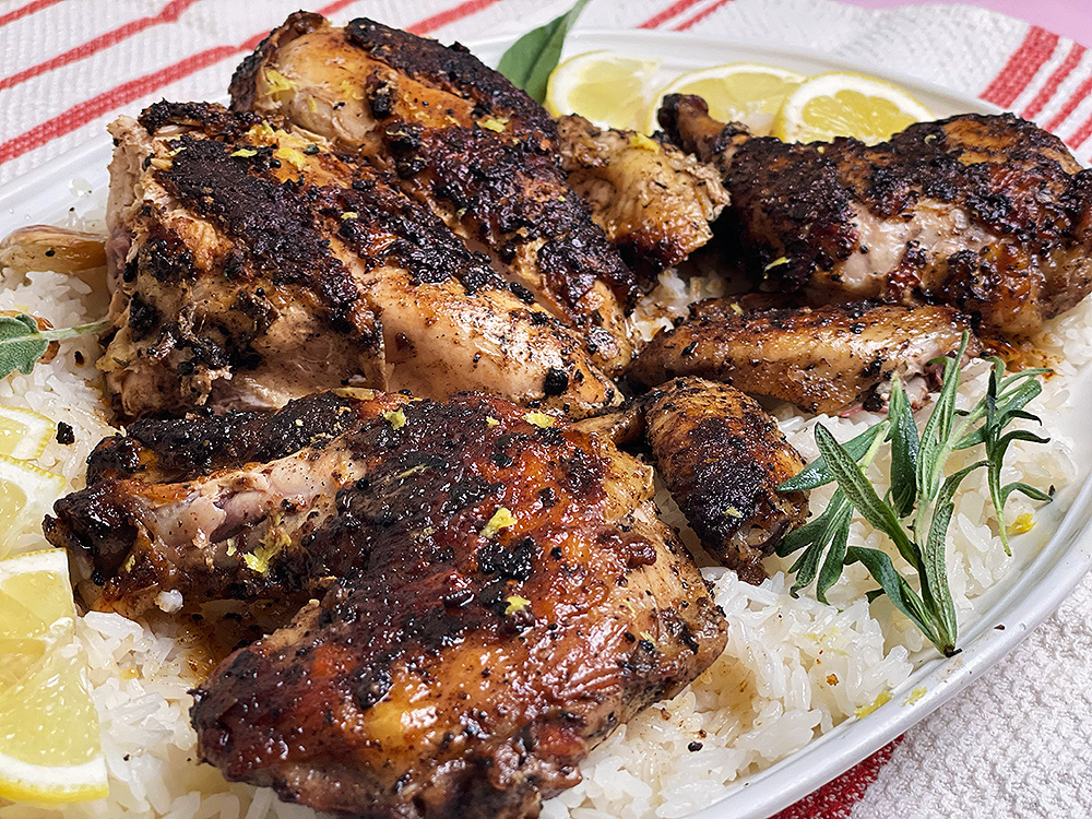 Chicken Under a Brick, Tuscan Style