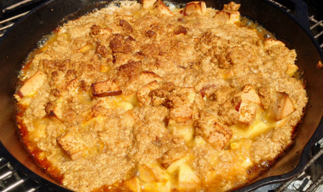 Apple Crisp Recipe with Bourbon - Striped Spatula