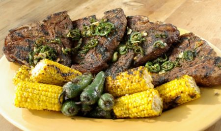 Tucson T-Bone and Grilled Corn