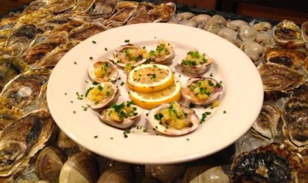 Grilled Clams Preserved Lemon Vinaigrette