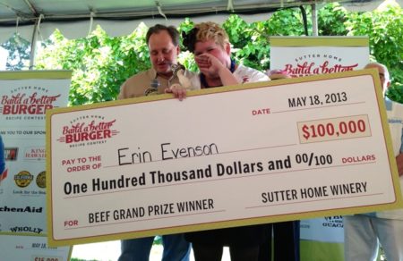 Erin Evenson Build Better Burger Contest Winner
