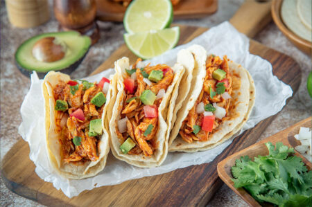 Mexican Fish Tacos with Cilantro Butter