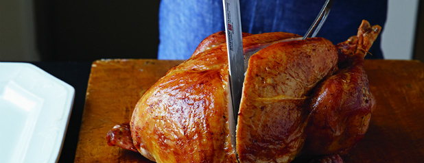 Carving turkey from Man Made Meals by Steven Raichlen