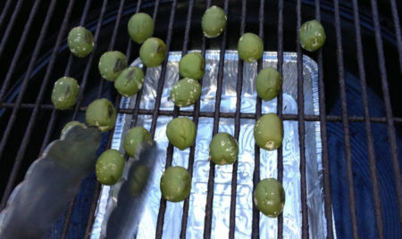 Smoked olives