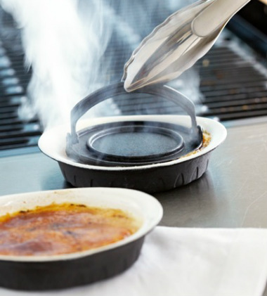 Smoked creme brulee