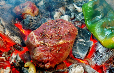 Beef in the embers