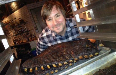 Joe Carroll with spare ribs