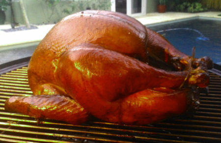Turkey on grill