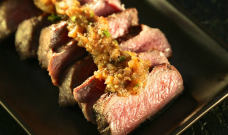 Tri-tip with salsa