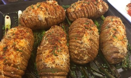 Hasselback Potatoes with Parmigiano-Reggiano