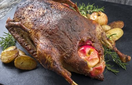 Smoke-Roasted Goose for Christmas