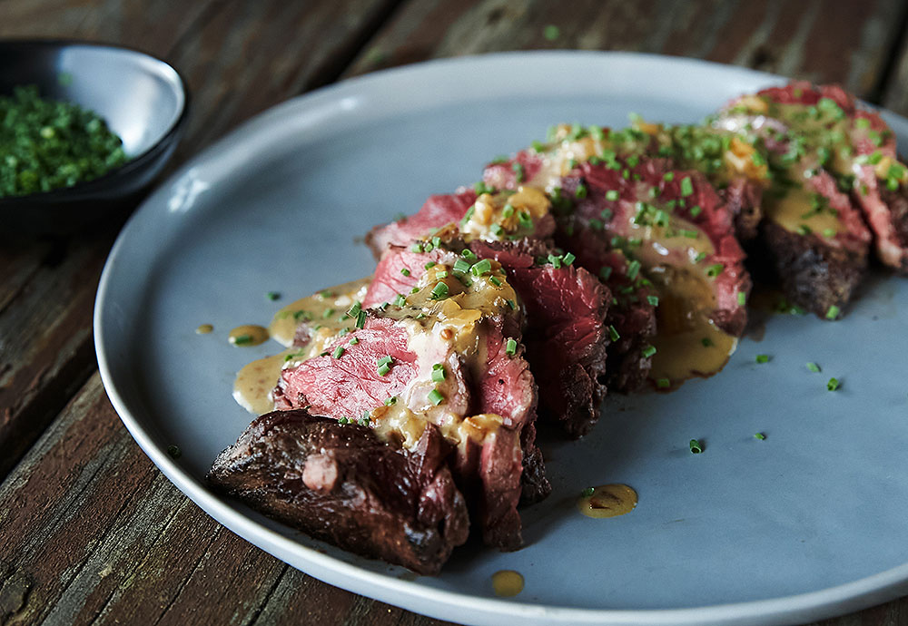 Grilling hanger outlet steak