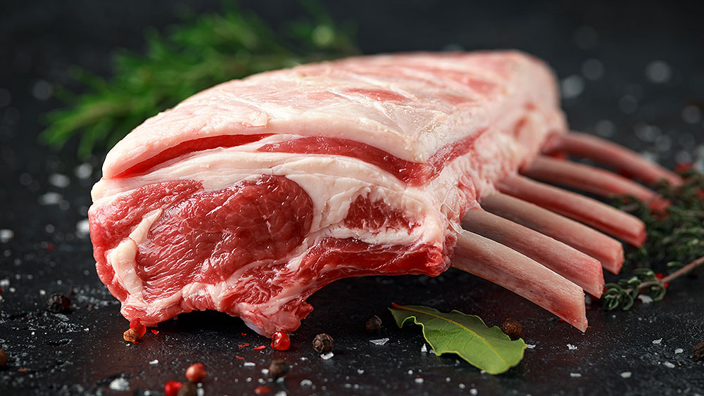 Uncooked Rack of Lamb