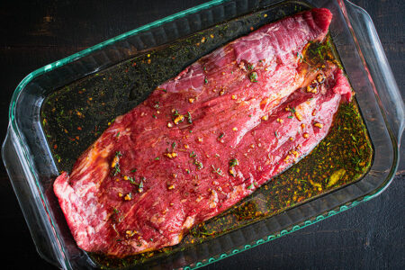 MARINATING FLANK STEAK