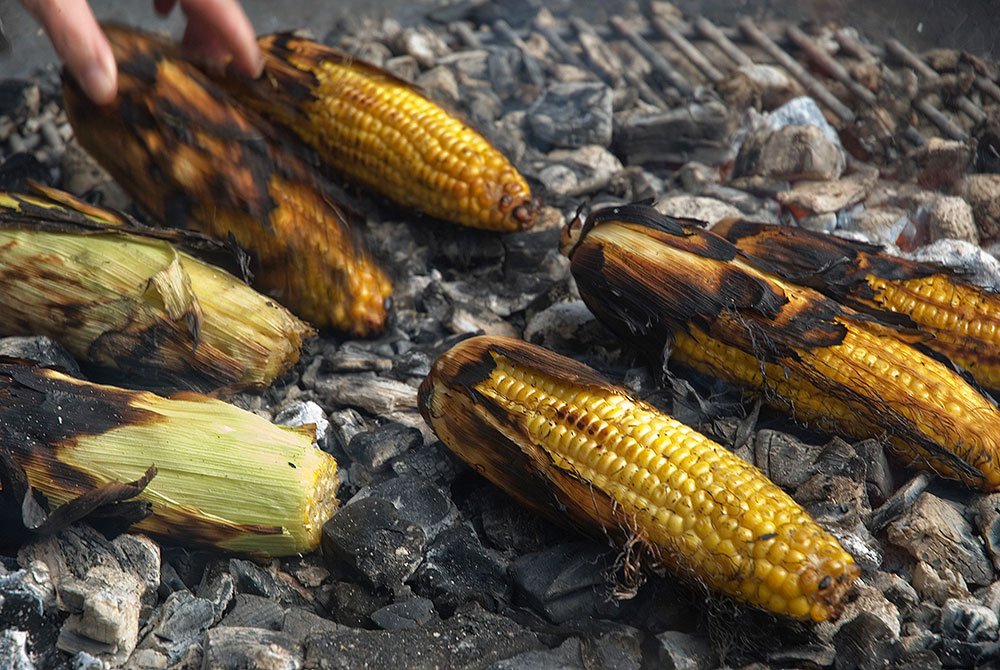 Ember Cooked Corn