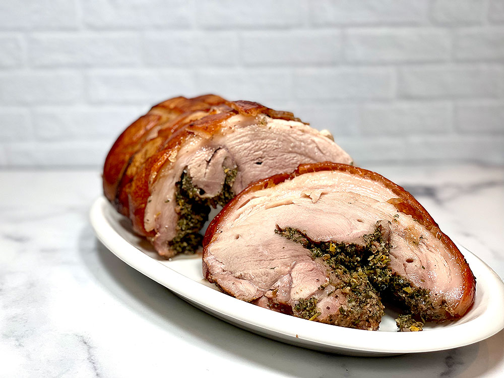 Stuffed Italian Porchetta from D’Artagnan