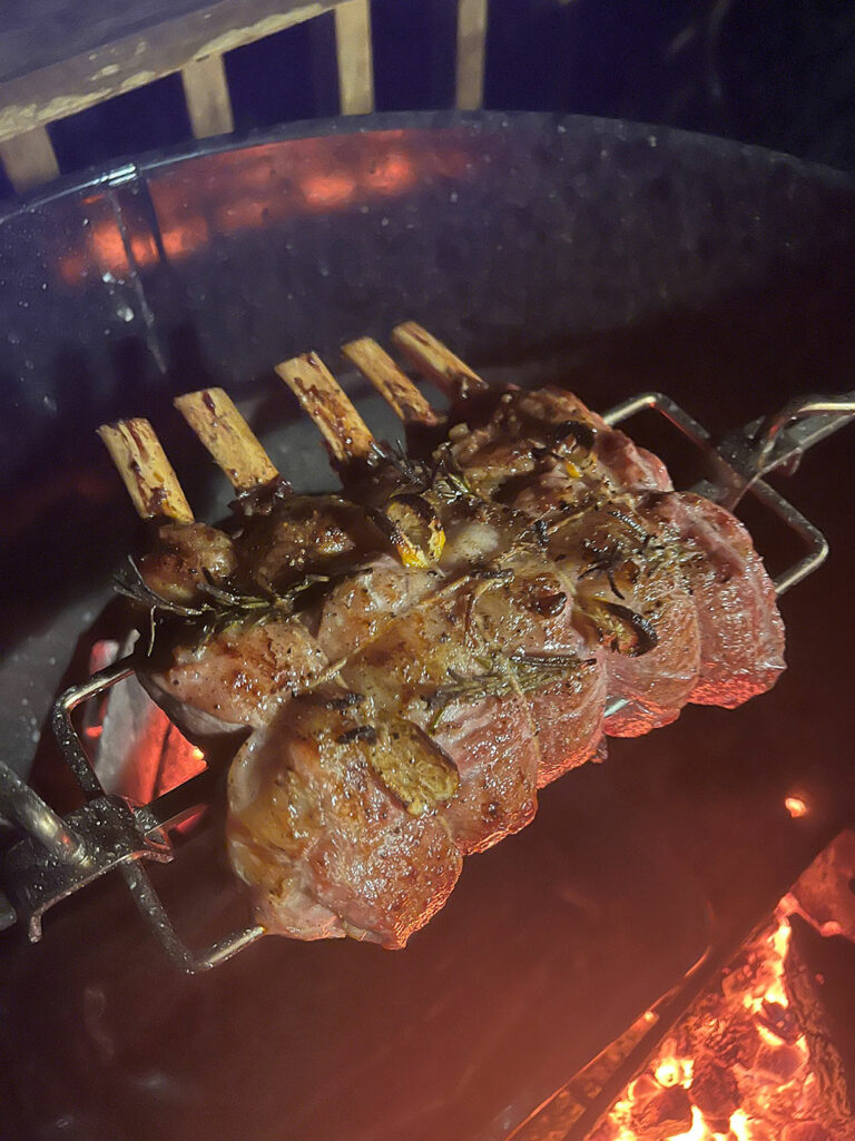 Rotisserie Rack Of Veal Recipe - Barbecuebible.com
