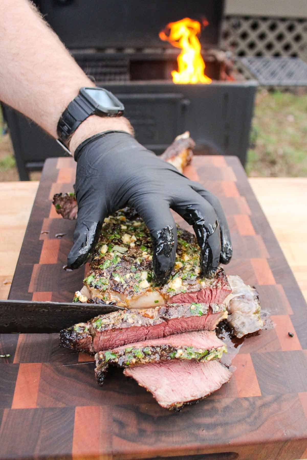 Grilled Ribeye with Cowboy Butter Recipe