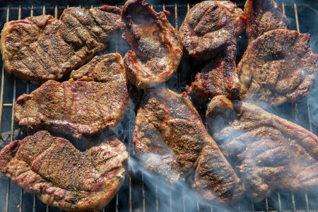 Smoked Pork Steaks with Coca-Cola Glaze