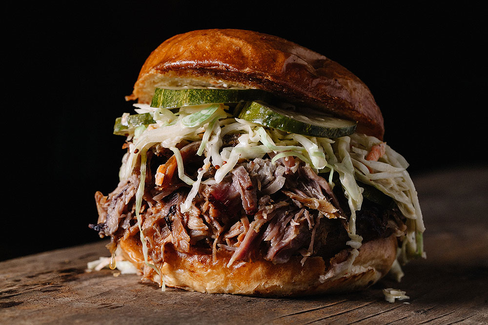 puled pork sandwich