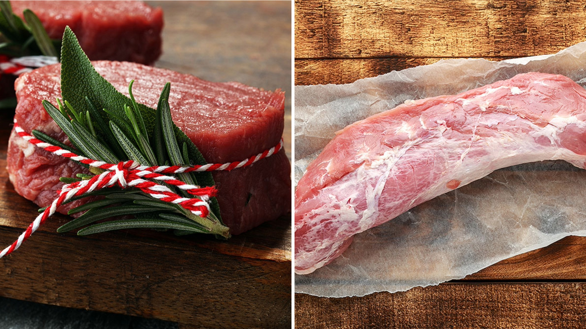 Beef and Pork Tenderloin