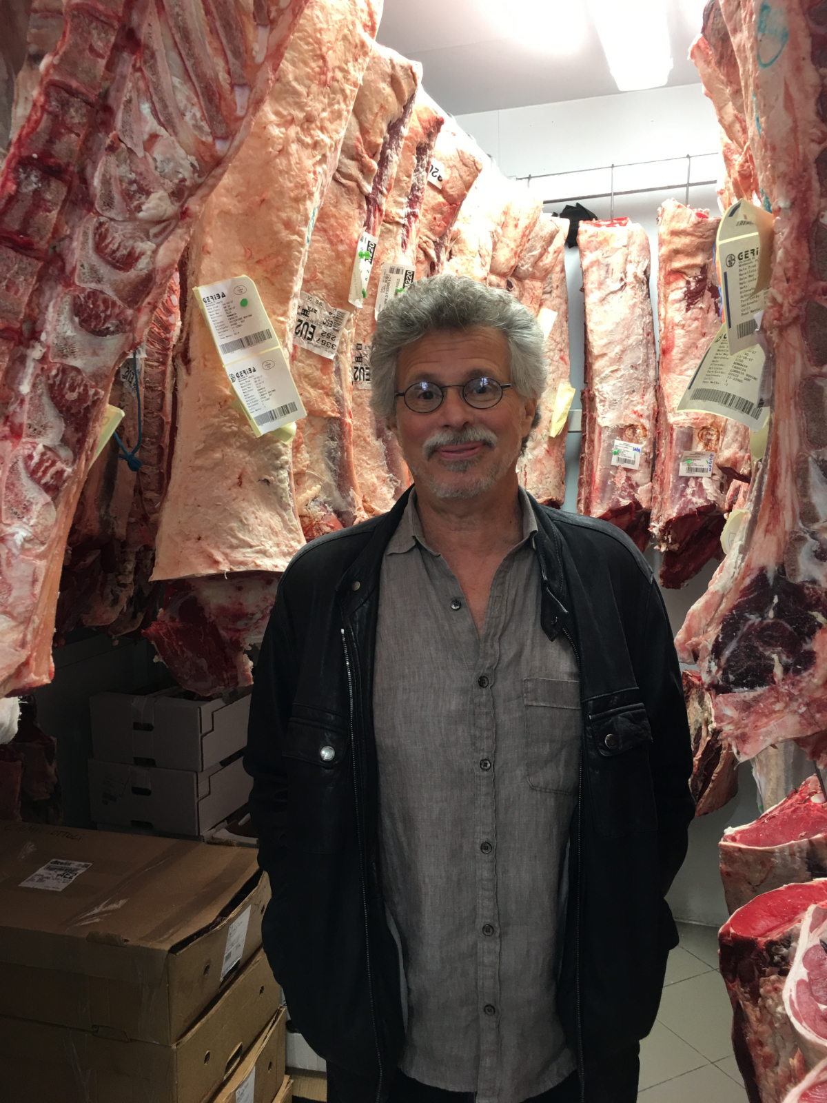 Steven Raichlen in Meat Locket in Italy