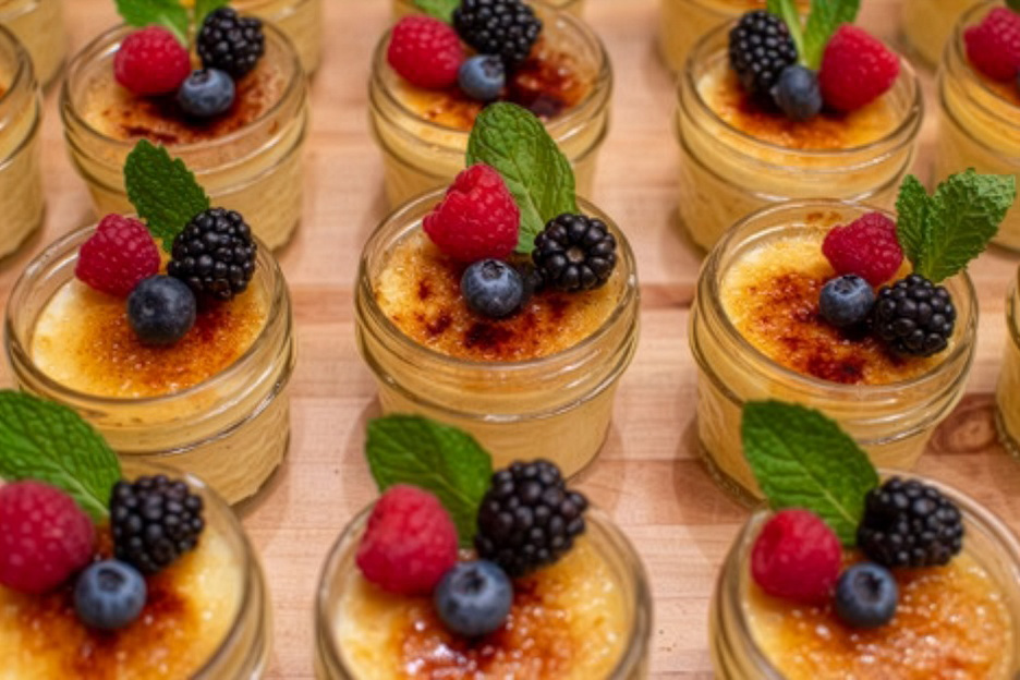 Smoked, Torched Crème Brulee