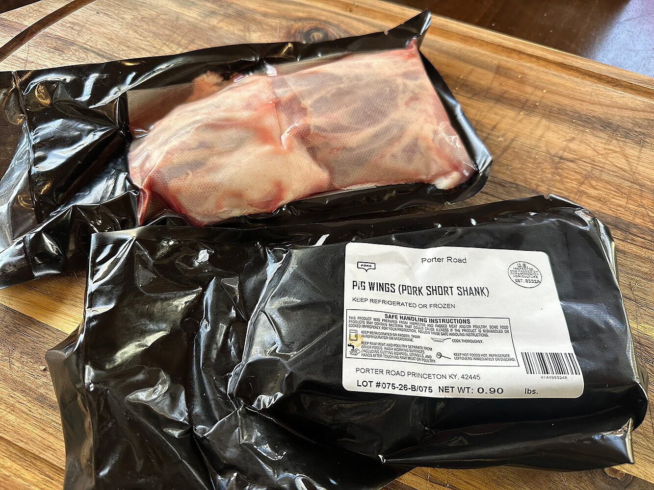 Pork Wings in the Package