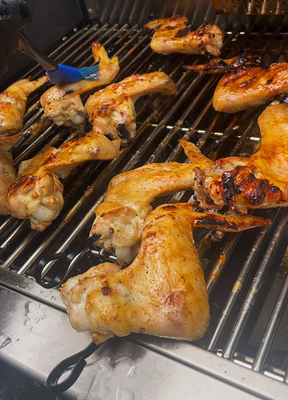 Honey-Glazed Hong Kong Wings on the Grill