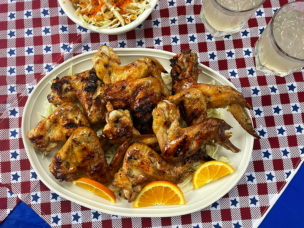 Honey-Glazed Hong Kong Wings on the Grill