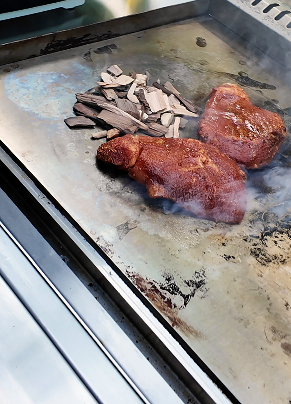 Smoke Griddiling Pork Chops