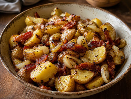 Smoke Roasted German Style Potato Salad