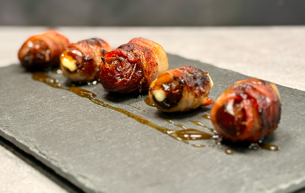 Back to Basics: A Hot Date with Bacon, Blue Cheese, and Hot Honey
